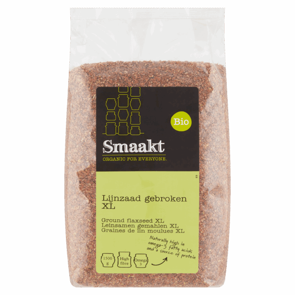 Smaakt Lijnzaad gebroken XL bio - PLUS