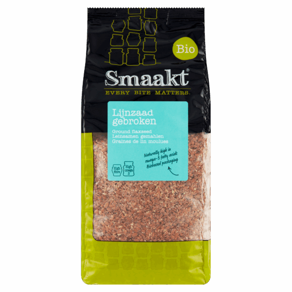 Smaakt Lijnzaad gebroken - bio - PLUS