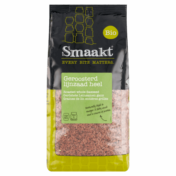 Smaakt Lijnzaad geroosterd heel bio - PLUS