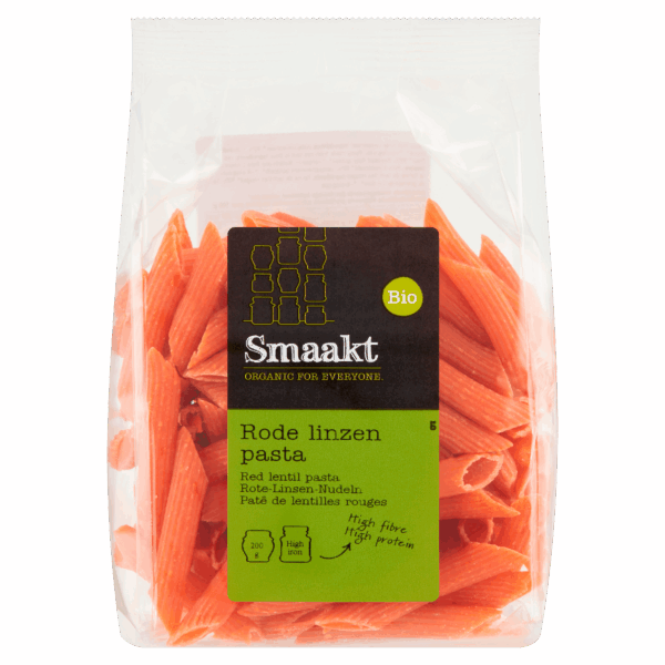 Smaakt Rode Linzenpasta Bio - PLUS
