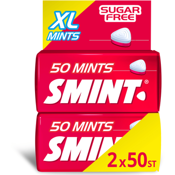 Smint XL Aardbei Suikervrij Duopack - JUMBO