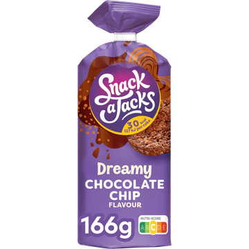Snack A Jacks Dreamy Chocolade Chip Rijstwafels - JUMBO