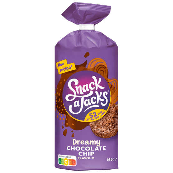 Snack a Jacks Rijstwafels chocolate chips - Dirk
