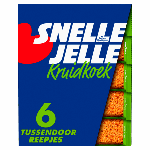 Snelle Jelle Ontbijtkoek Kruidkoek Naturel 6-pack - PLUS