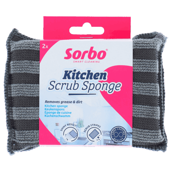 Sorbo Kitchen Scrub Sponge 2-in-1 - PLUS