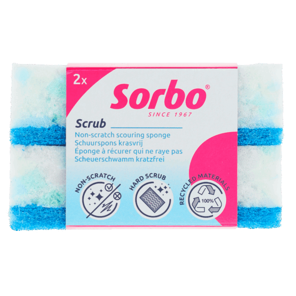 Sorbo Schuurspons krasvrij recycled - PLUS