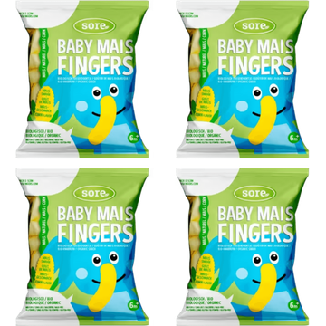 Sore Baby Mais Fingers Naturel 6+ Maanden - JUMBO