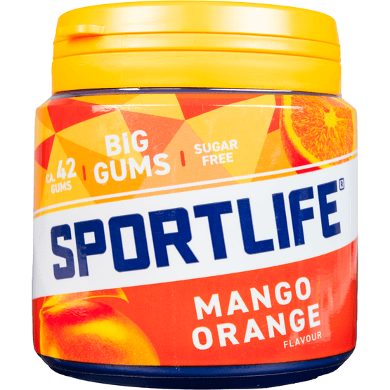 Sportlife Big gums mango orange - Dirk