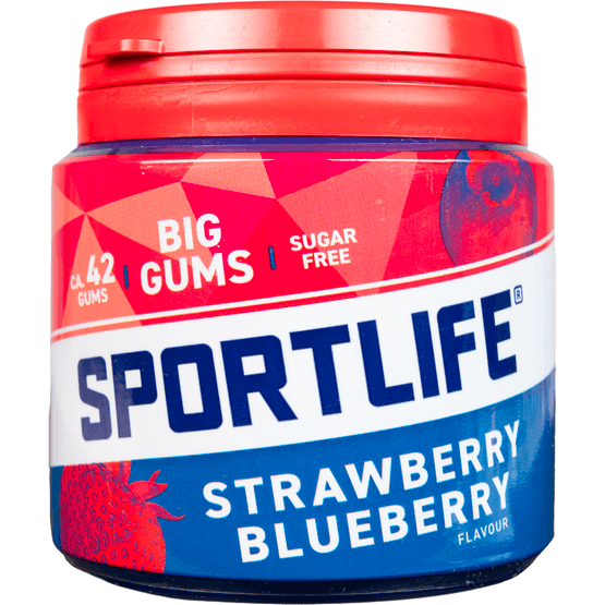 Sportlife Big gums strawberry blueberry - Dirk