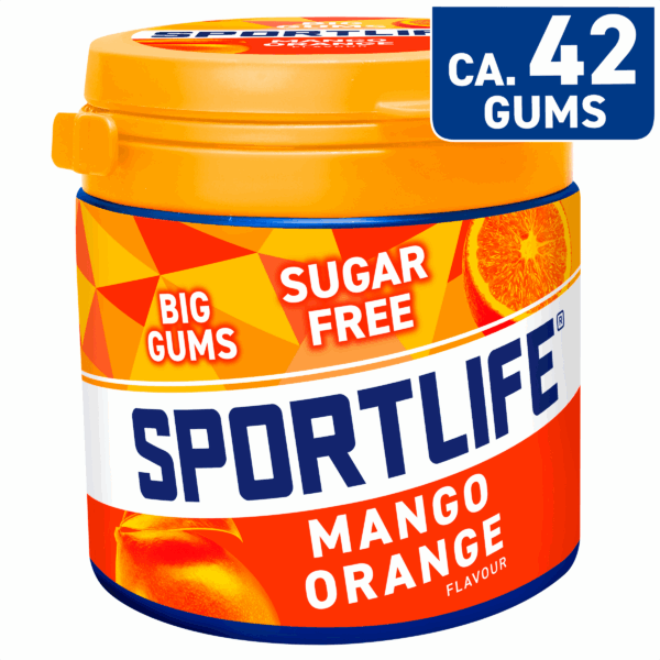 Sportlife Mango Orange Kauwgom Suikervrij - PLUS