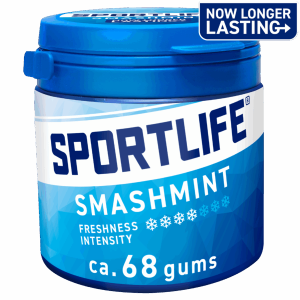 Sportlife Smashmint Kauwgom Suikervrij - PLUS