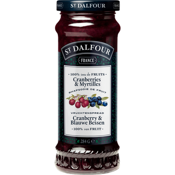 St. Dalfour Cranberry en blauwe Bessen vruchtenspread - JUMBO