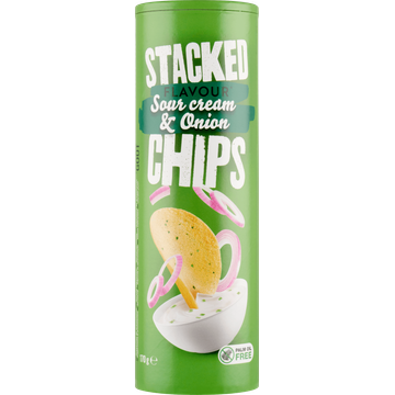 Stacked Flavour Sour Cream & Onion Chips - JUMBO