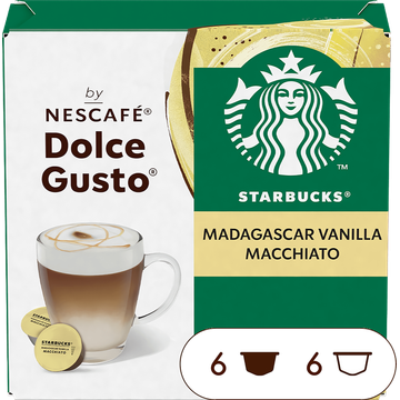 Starbucks® by Nescafé® Dolce Gusto® Madagascar Vanilla Macchiato - 12 koffiecups - JUMBO