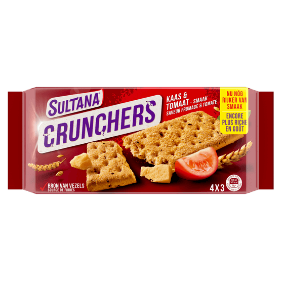 Sultana Crunchers kaas & tomaat - Dirk