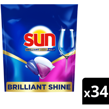 Sun Brilliant Shine Vaatwascapsules All-in 1 - JUMBO