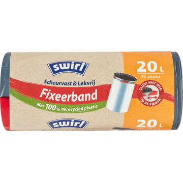 Swirl Scheurvast & Lekvrij Fixeerband 20 L 15 Stuks - JUMBO