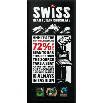 Swiss 72% Cacao Dark - JUMBO