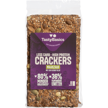 TastyBasics Crackers maanzaad en olijf - JUMBO