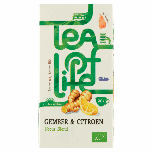 Tea of Life Focus Blend Gember Citroen - PLUS