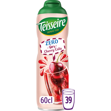 Teisseire Kids Zero Suiker Very Cherry Cola Siroop - JUMBO
