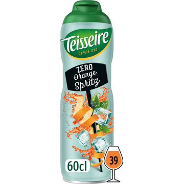 Teisseire Zero Suiker Orange Spritz Cocktail Siroop - JUMBO