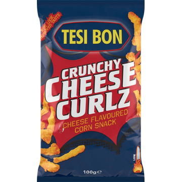 Tesi Bon Crunchy Cheese Curlz Cheese Flavoured Corn Snack - JUMBO