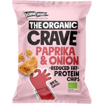 The Organic Crave Protein Chips Paprika & Onion - JUMBO
