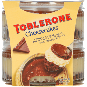 Toblerone Cheesecakes Toetje 2 x 85 g - JUMBO