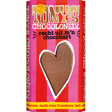 Tony's Chocolonely Melk Roos Framboos - JUMBO