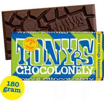 Tony's Chocolonely Puur Romige Hazelnoot Crunch - JUMBO