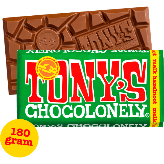 Tony's Chocolonely melk hazelnoot - Dirk