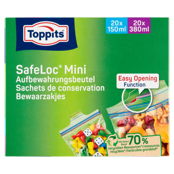 Toppits Bewaarzakjes 40 Stuks - JUMBO
