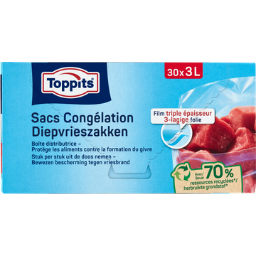 Toppits Diepvrieszakken 3 L 30 Stuks - JUMBO