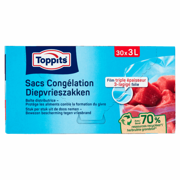 Toppits Diepvrieszakken 3L - PLUS