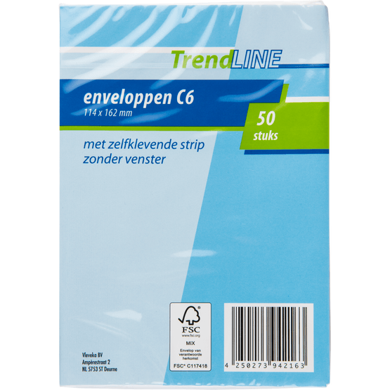 Trendline Enveloppen C6 50 stuks - Dirk