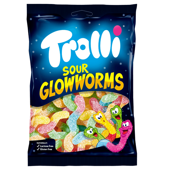 Trolli Fruitgom zure gloeiwormen - Dirk