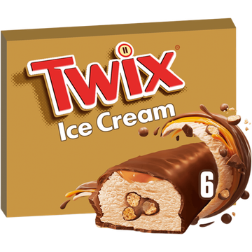Twix IJs Repen Melk chocolade karamel 6-pack - JUMBO