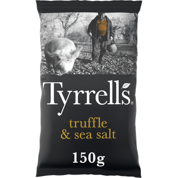 Tyrrell's Slow-Cooked Crisps Truffle & Sea Salt Seasoning - JUMBO