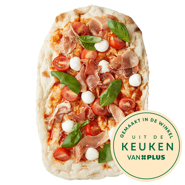 Uit de keuken van PLUS Pinsa Prosciutto - PLUS