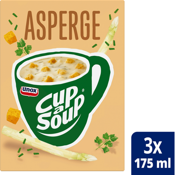 Unox Cup-a-Soup Asperge 3 x 175ml - JUMBO
