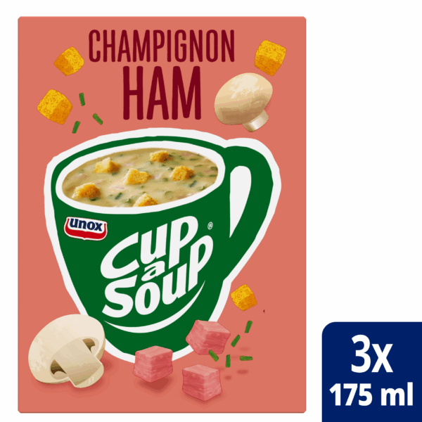 Unox Cup a Soup Champignon Ham - PLUS