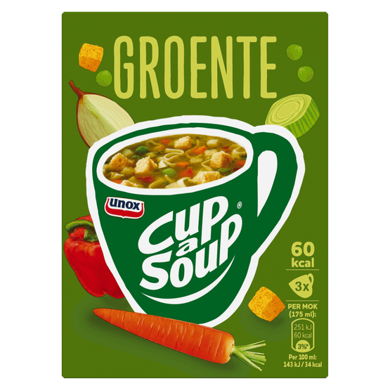 Unox Cup-a-soup groente 3 stuks - Dirk