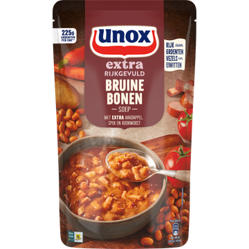 Unox Extra Rijkgevuld Soep In Zak Bruine Bonen - JUMBO
