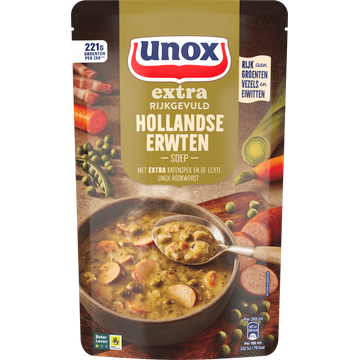 Unox Extra Rijkgevuld Soep In Zak Hollandse Erwten - JUMBO