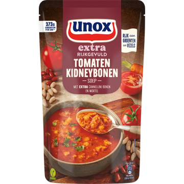 Unox Extra Rijkgevuld Soep In Zak Tomaten Kidneybonen - JUMBO