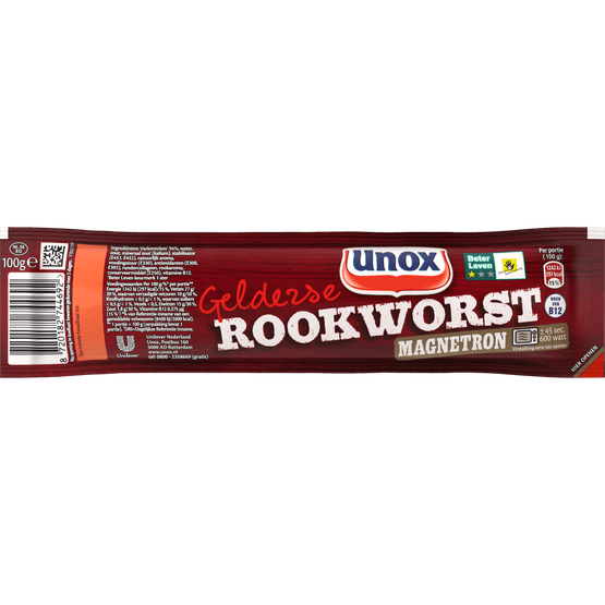 Unox Gelderse rookworst magnetron - Dirk