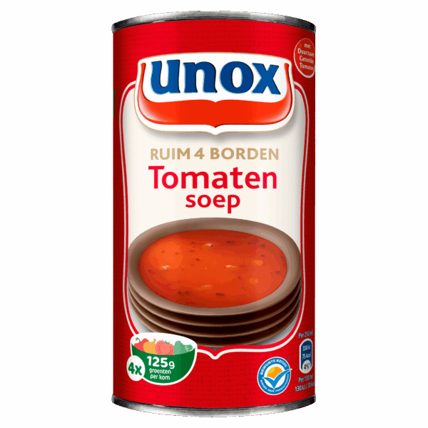 Unox Soep 4 kommen tomaat - PLUS