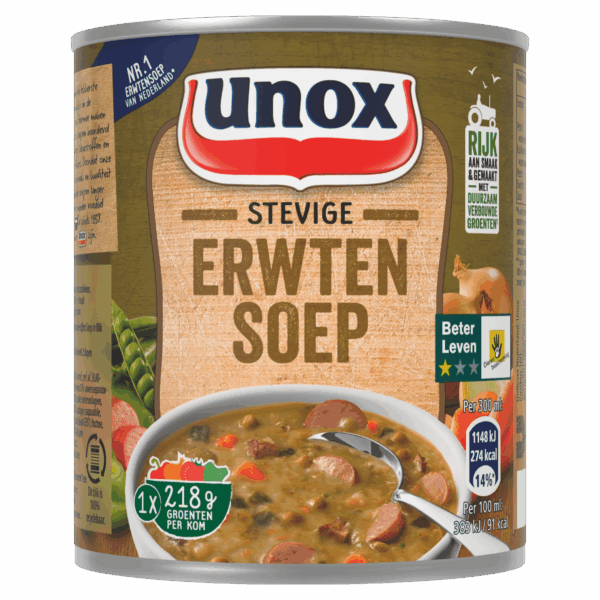 Unox Soep in blik stevige erwtensoep - PLUS
