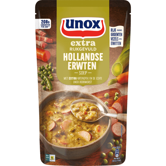 Unox Soep in zak erwten extra rijkgevuld - Dirk